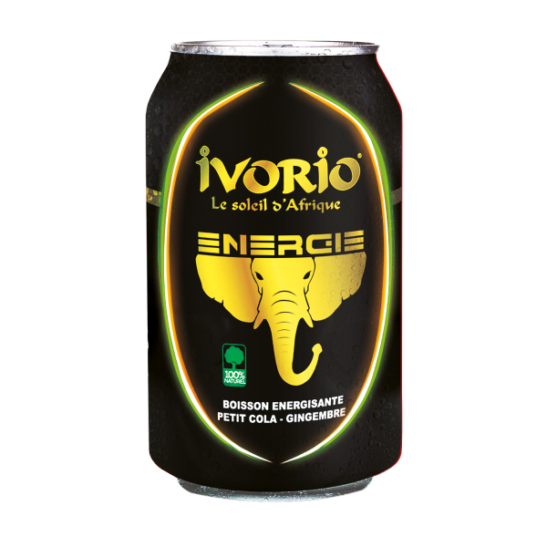 Jus IVORIO  Energie (Petit cola - Gingembre) / Pack 24x33CL