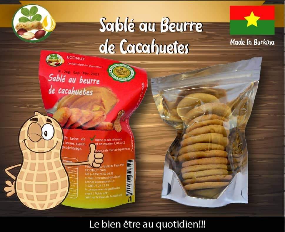 Sablé au Beurre de Cacahuetes (50g)